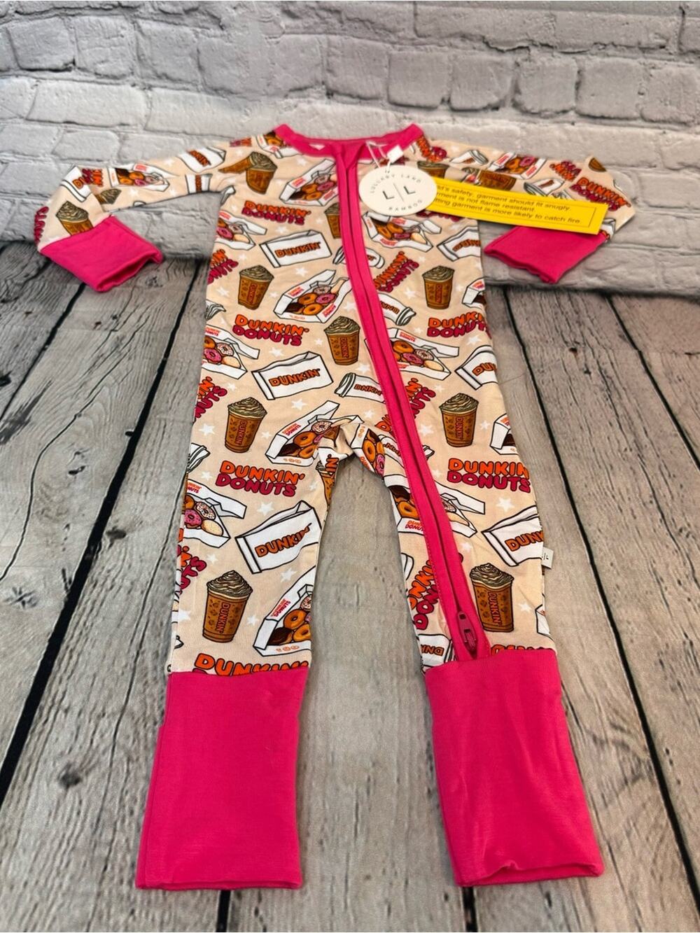 Lullaby Land Dunkin’ Donut Bamboo Zippie